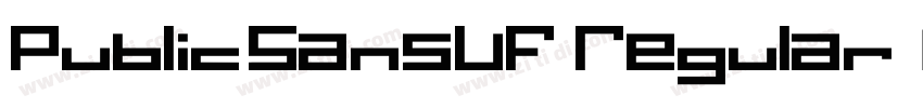 PublicSansVF Regular字体转换